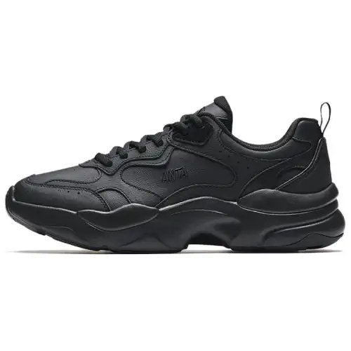 Anta Wear resistant And Waterproof Low top Casual Shoes Men's Black