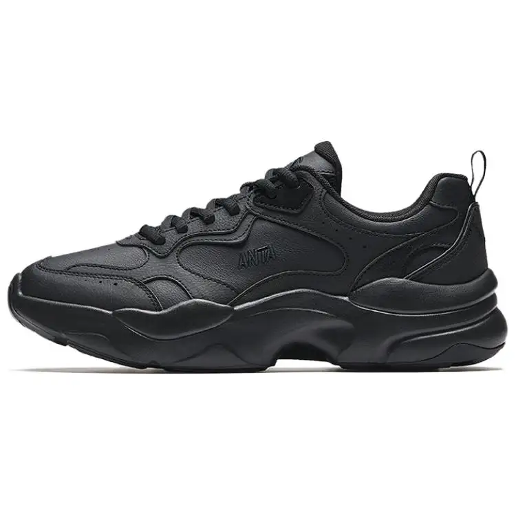 Anta Wear resistant And Waterproof Low top Casual Shoes Men's Black