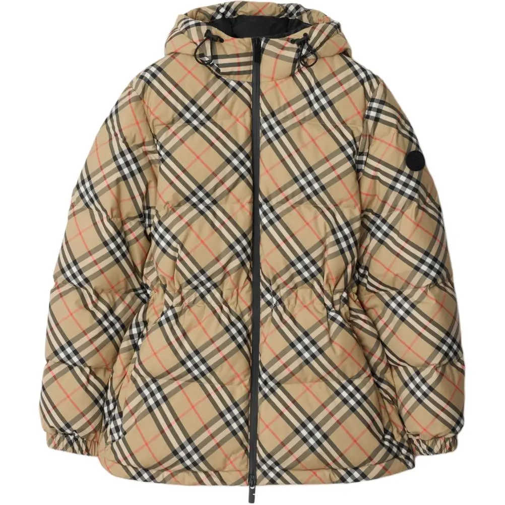 Burberry Vintage Check pattern puffer jacket