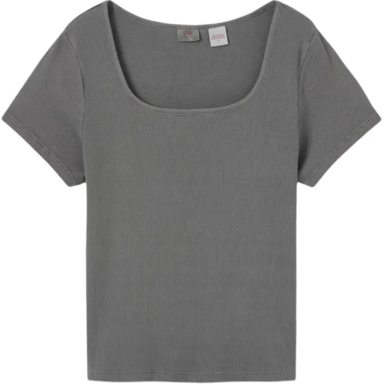 Levi's T-Shirts Women's Ink Gray Square Collar Moderate