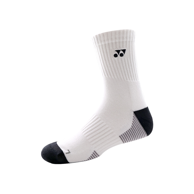 YONEX Crew Socks Men’s 1 Pack/2 Pack/3 Pack White Black/White