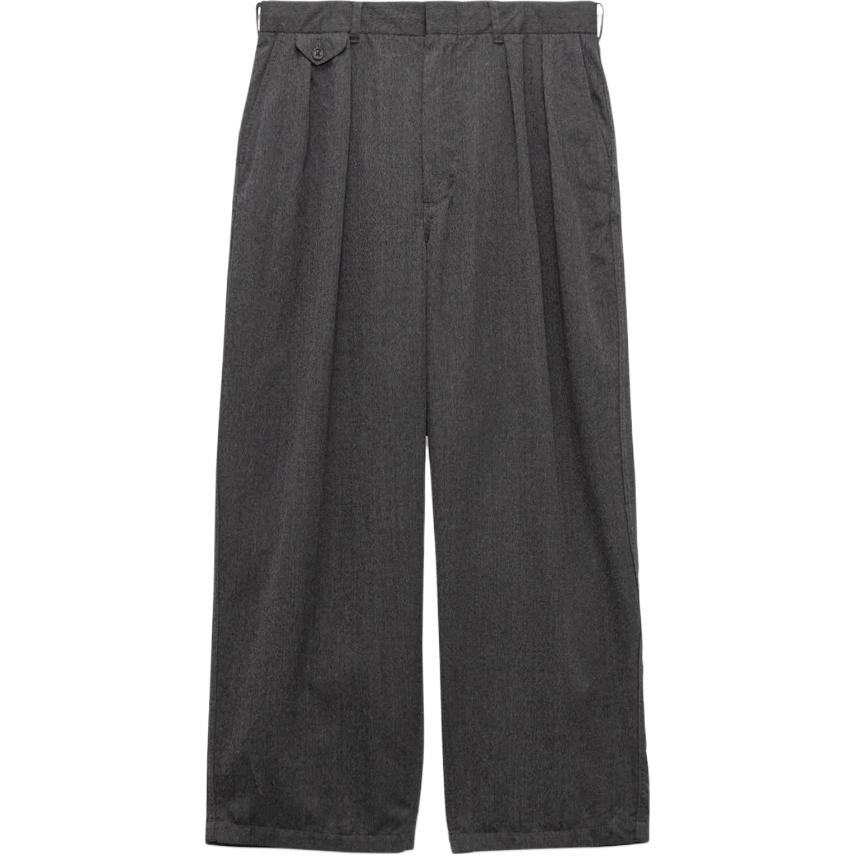 Мужские штаны nanamica nanamica FW25 Wool Gabardine Pleat Pants (серый)