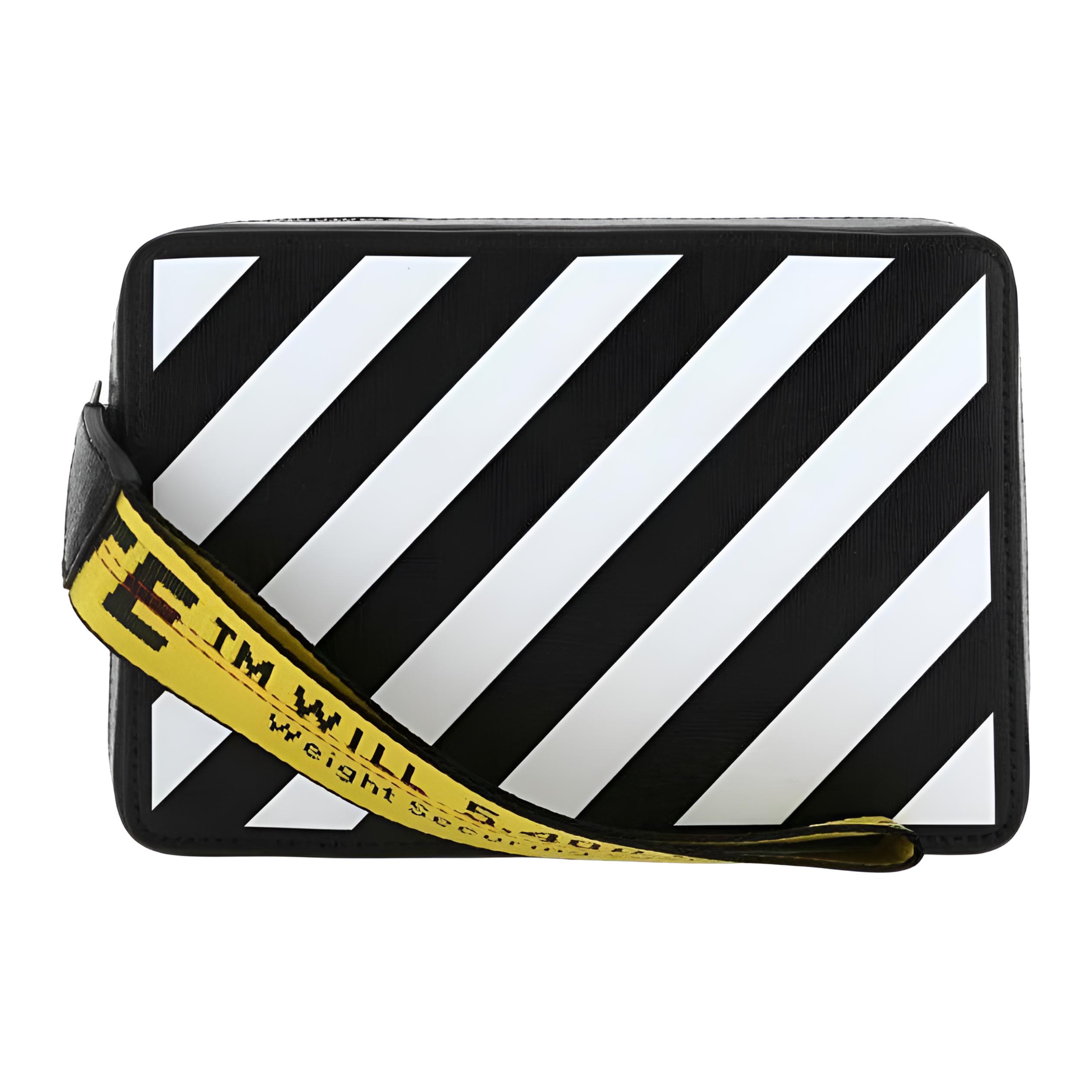 Мужская сумка OFF-WHITE (черно-белая)