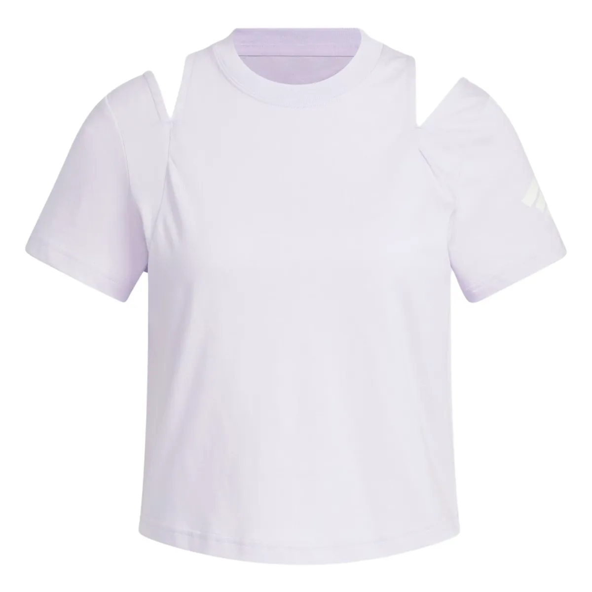 Adidas FOS T-Shirts Women's Light Purple Crew Neck Moderate Other