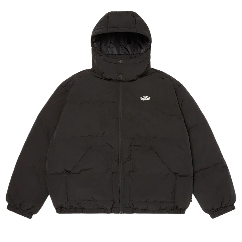 Vans Down Jackets Unisex Black Hooded Moderate