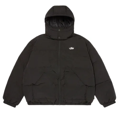 Vans Down Jackets Unisex Black Hooded Moderate
