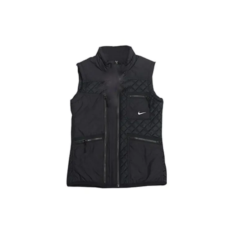 Nike Vests Women's Black Stand Collar Moderate Other
