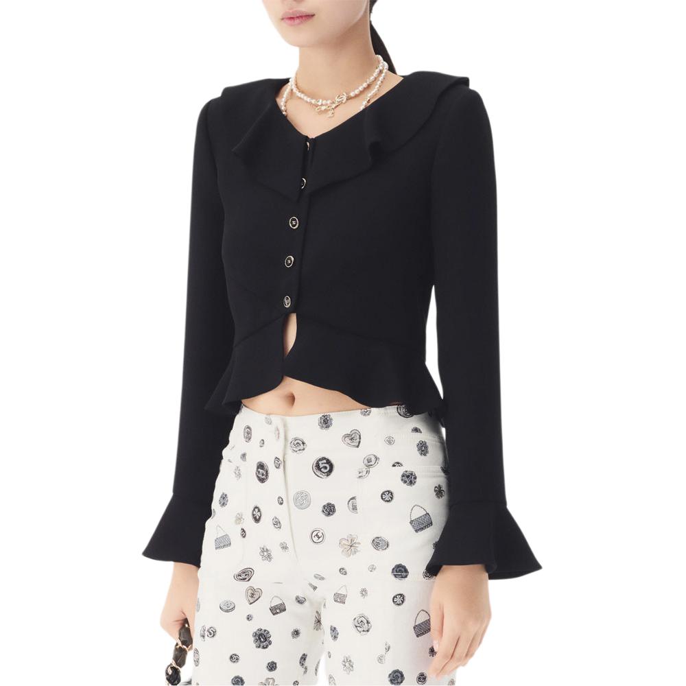Женская куртка Chanel (черная)