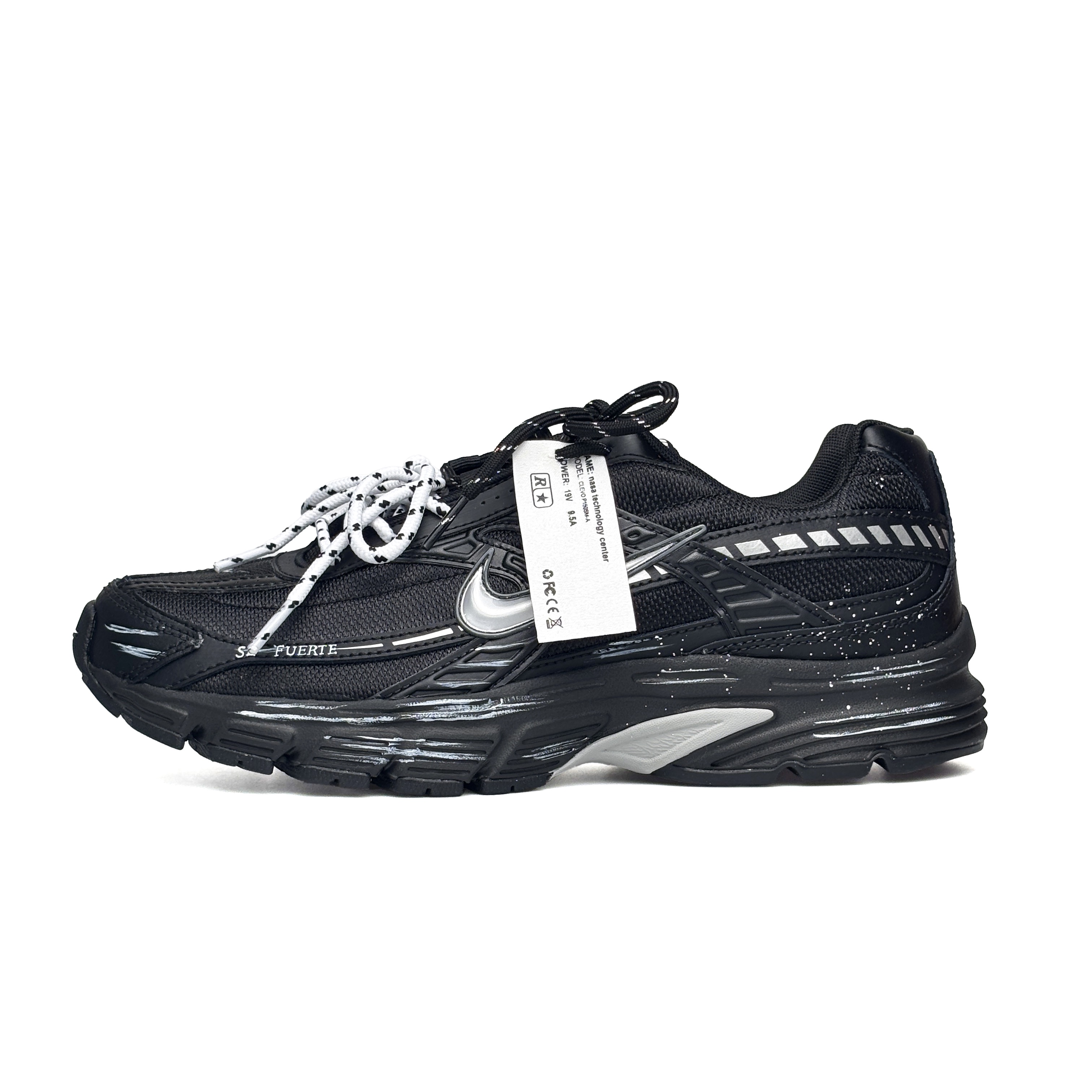 Nike Initiator Abrasion Resistant Low top Casual Running Shoes Men’s Black White