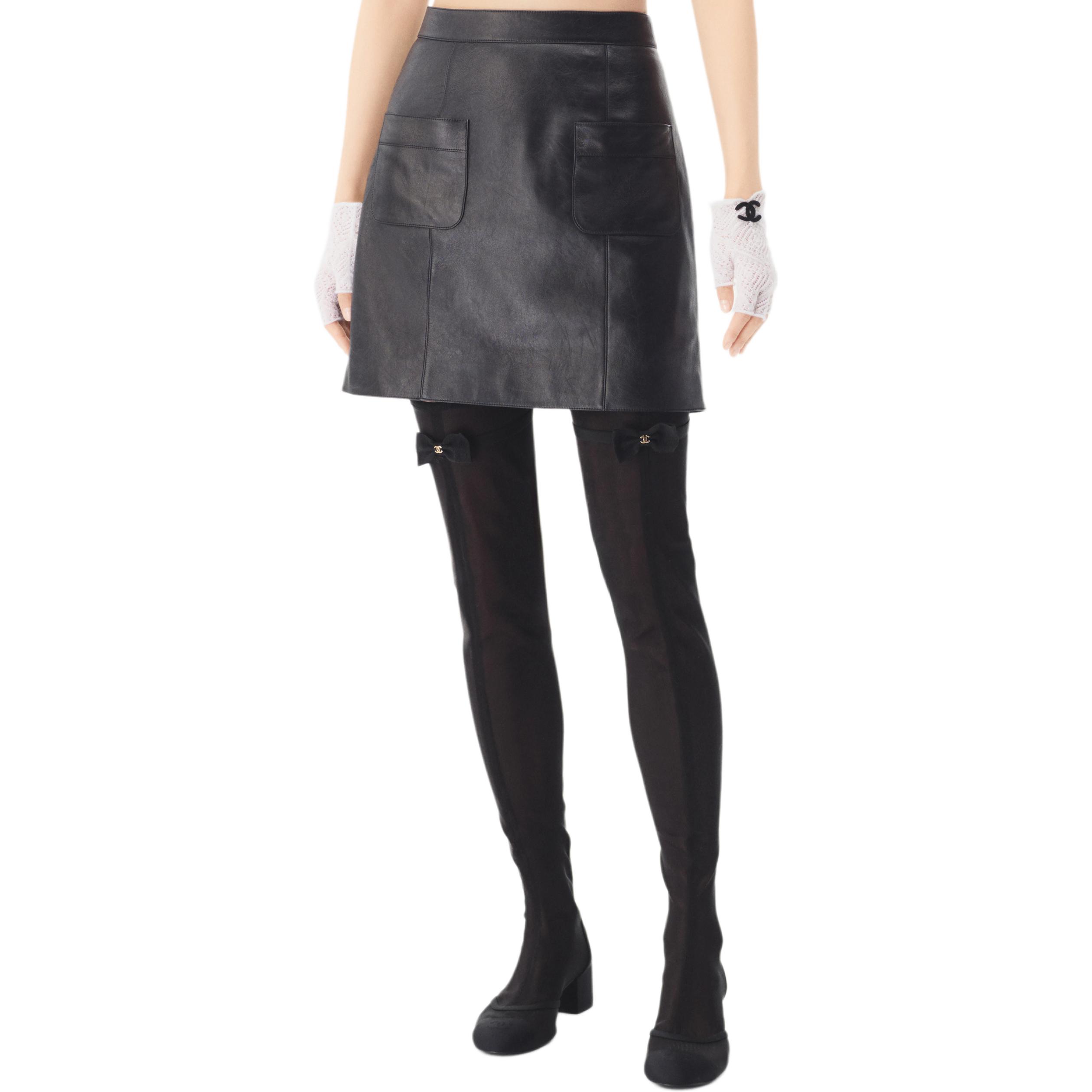 CHANEL Chanel, demi-season skirt, mini-skirt, mid rise