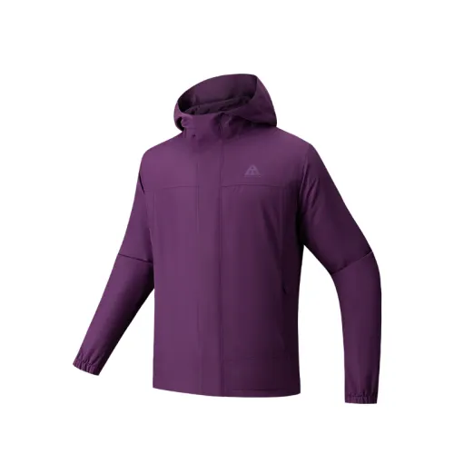 Anta Waterproof And Windproof Hooded Windbreaker Jacket Men's