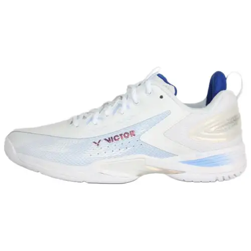 VICTOR A970CADV, sporty and comfortable, shock-absorbing, non-slip and wear-resistant, low-top badminton shoes, same style for men and women, white and blue