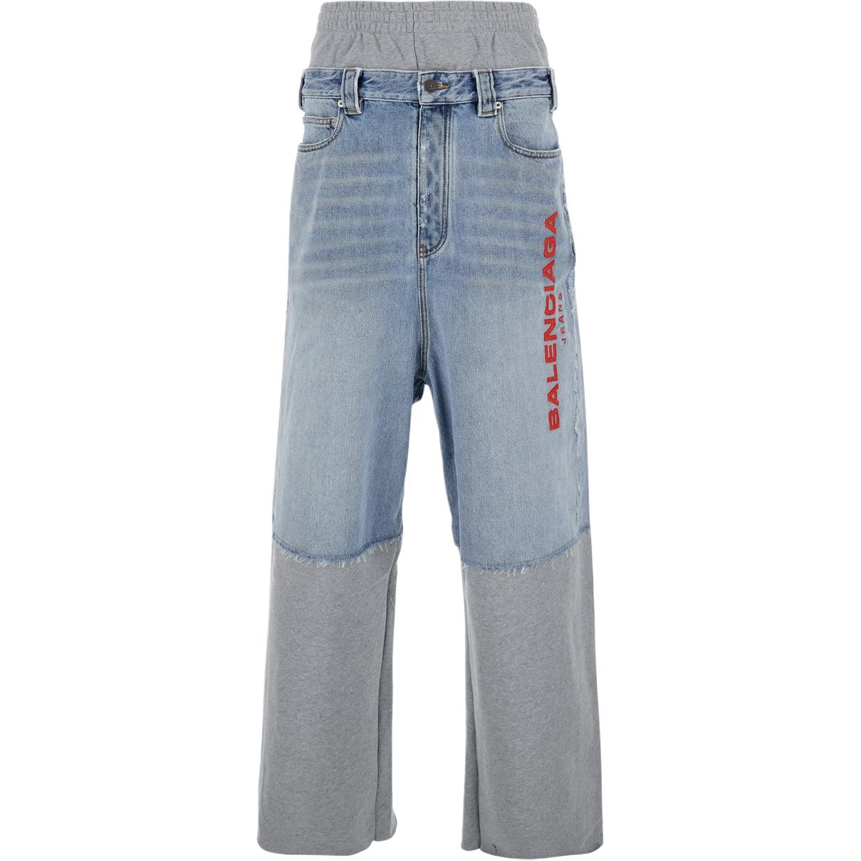 Мужские джинсы Balenciaga Monogram Jeans (синие)