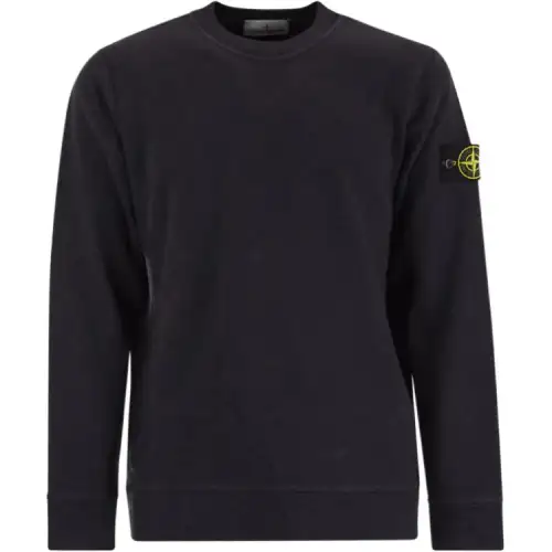 STONE ISLAND Logo Patch Long Sleeved Sweatshirt