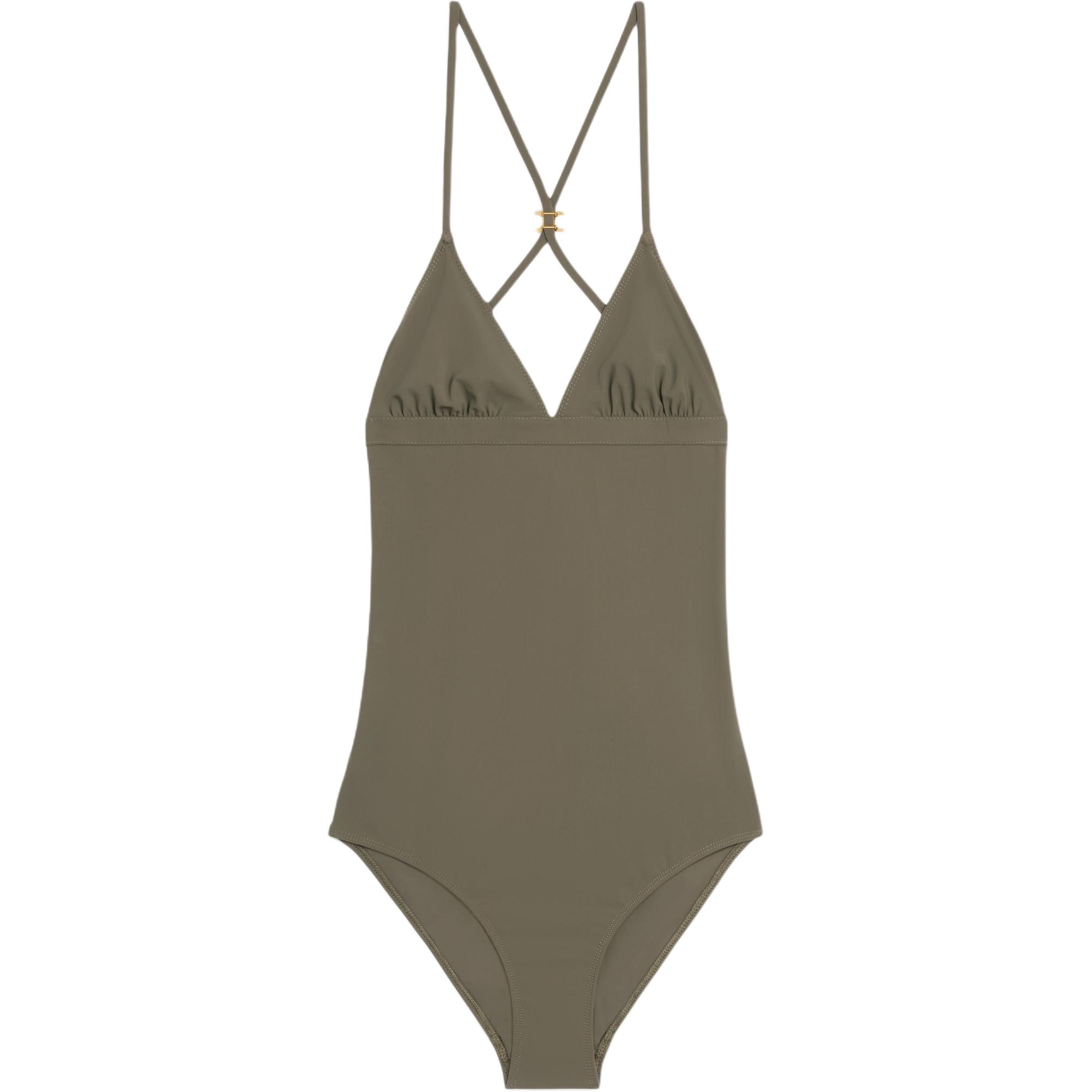 CELINE One piece Swimsuit Women's Olive Green