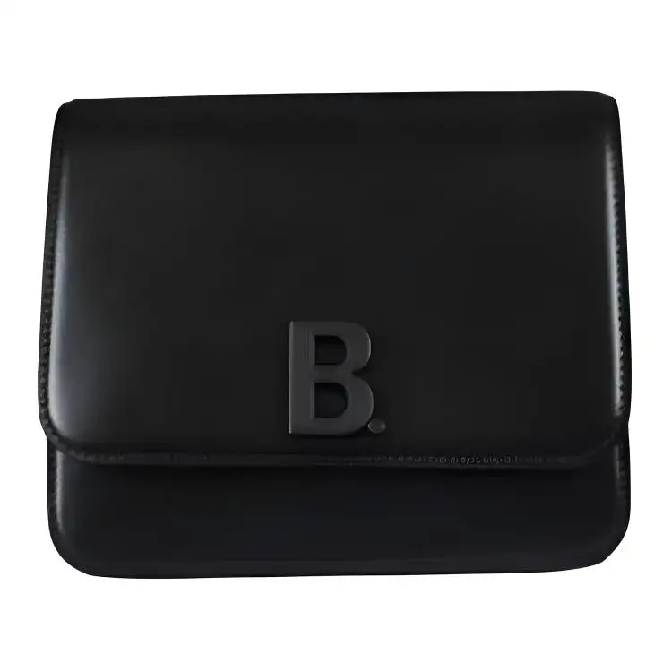 Balenciaga Leather Shoulder Bag, Crossbody Bag Women's Black