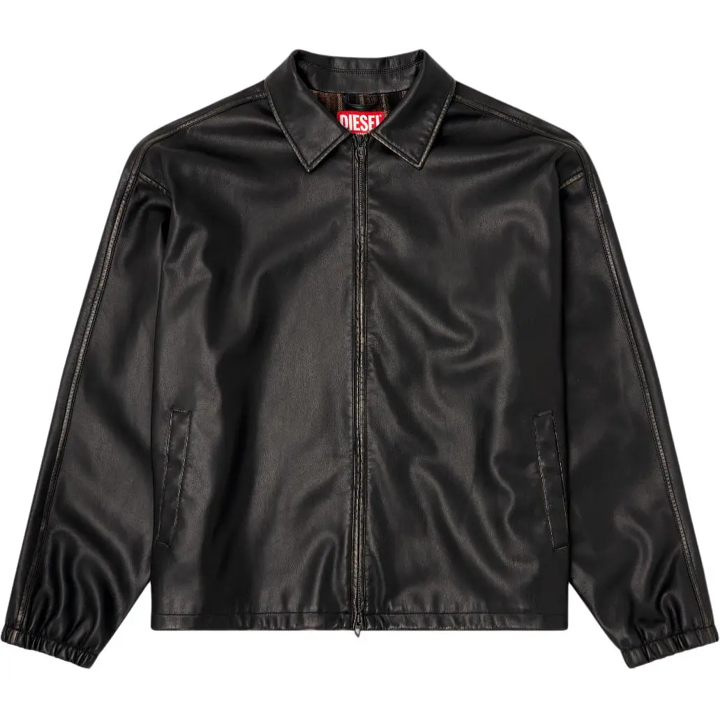 DIESEL FW25 Leather Jacket Unisex