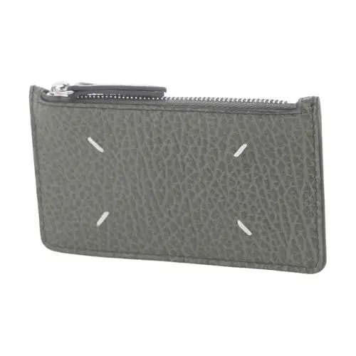 Maison Margiela Leather Card Holder Women's Green