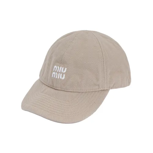 MIU MIU Baseball Caps Unisex Beige