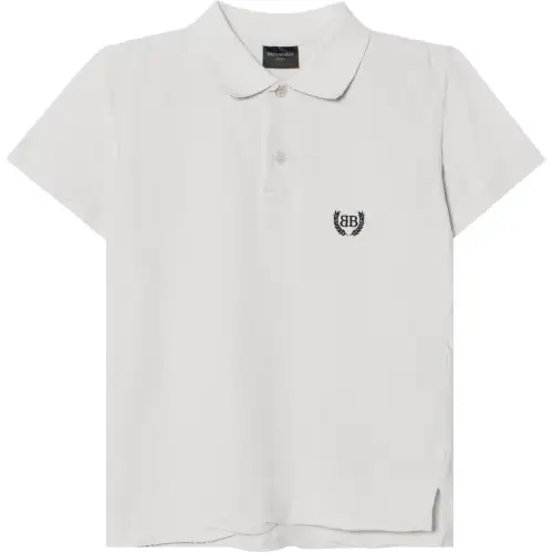 Balenciaga Logo Embroidered Short Sleeved Polo Shirt