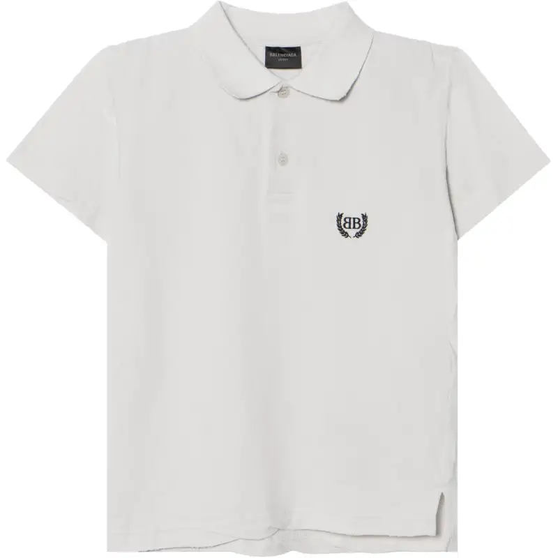 Balenciaga Logo Embroidered Short Sleeved Polo Shirt