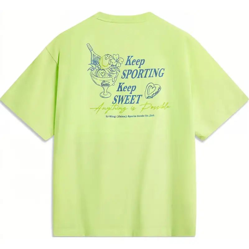 Li Ning Sports Trendy Collection T Shirt Women's Lime Green