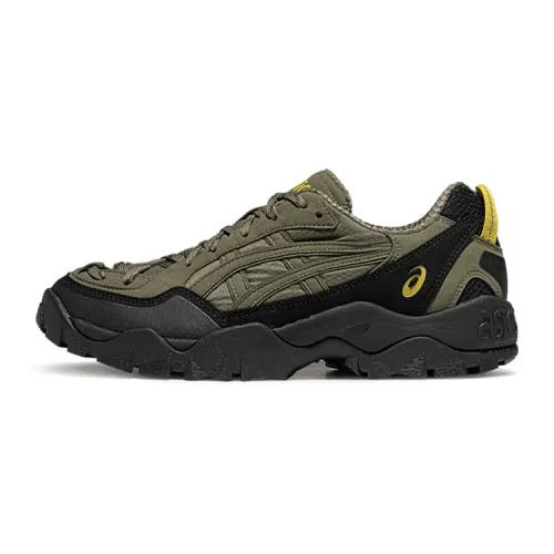 ASICS GEL PICKAX Slip Resistant Abrasion Resistant Low top Casual Shoes Unisex Army Green
