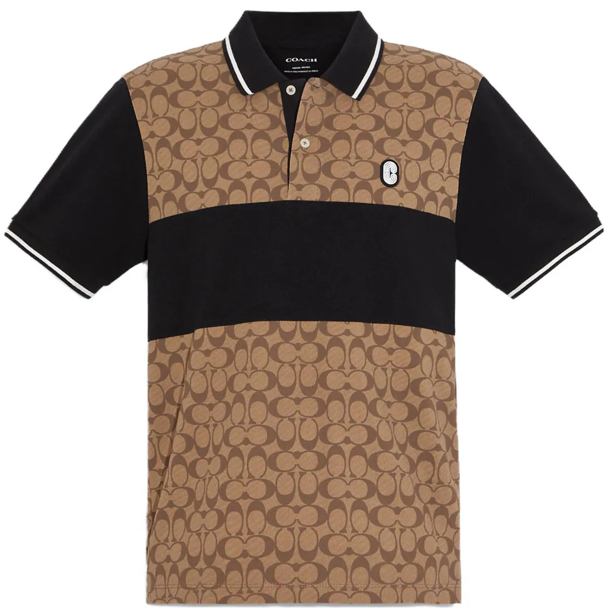 COACH Men Outlet Signature Polo Beige