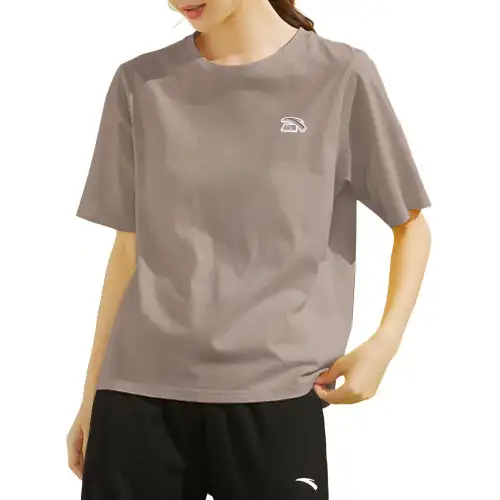 Anta Life Collection T Shirt Women's Linen Gray