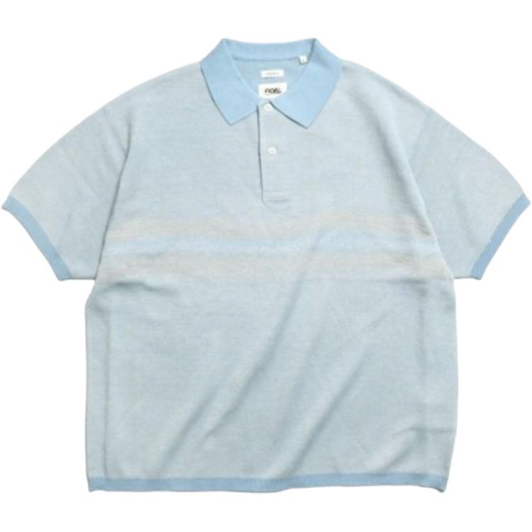 Мужская футболка-поло nanamica SS25 Polo (в полоску)