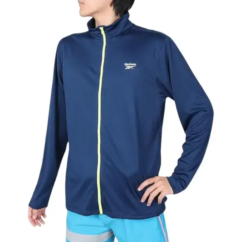 Reebok Jackets Men's Navy Blue Stand Collar Moderate Other