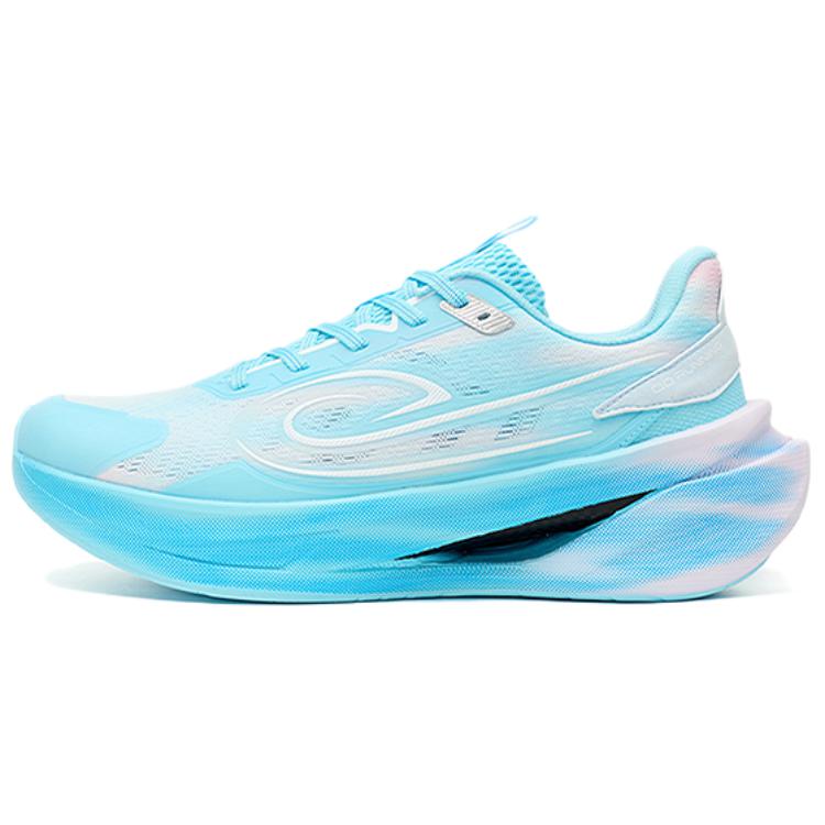 QIAODAN Cushioning Slip Resistant Breathable Low top City Commuting Running Shoes Men’s Cirrus Blue Silver
