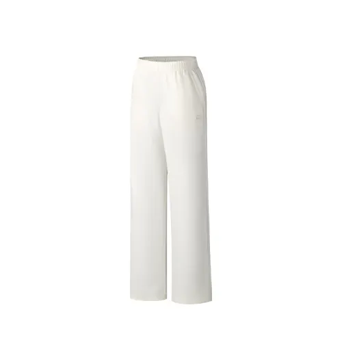 Anta Life Collection Knitted Sweatpants Women's Warm Jade White