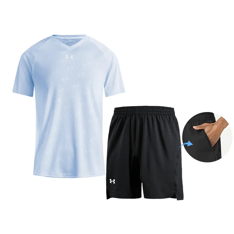 Under Armour Casual Sportswear Sets Unisex V-neck Moderate