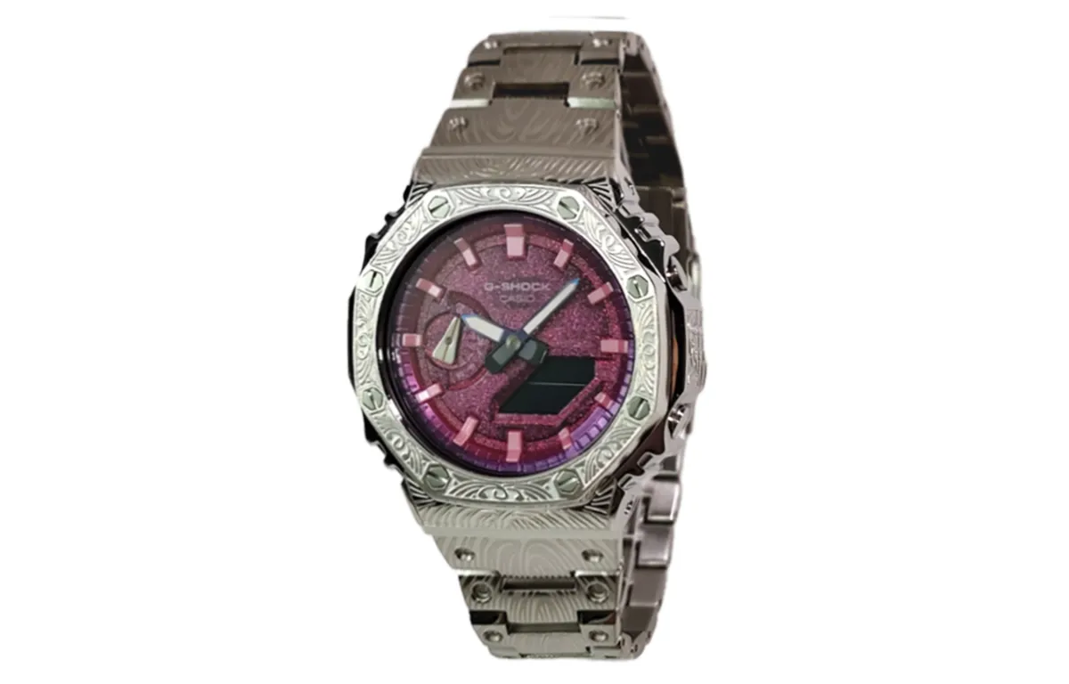 CASIO Custom Collection GA2100 Collection Quartz Movement Stainless Steel Strap Watch Men's Watches