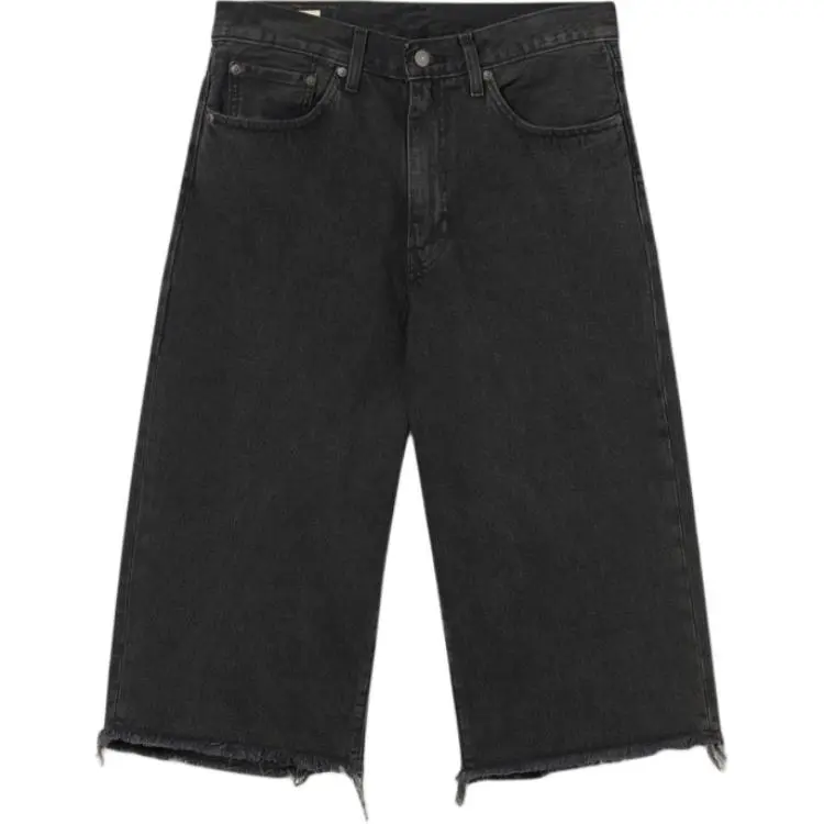 Levis 478™ Baggy Capri frayed-hem denim shorts