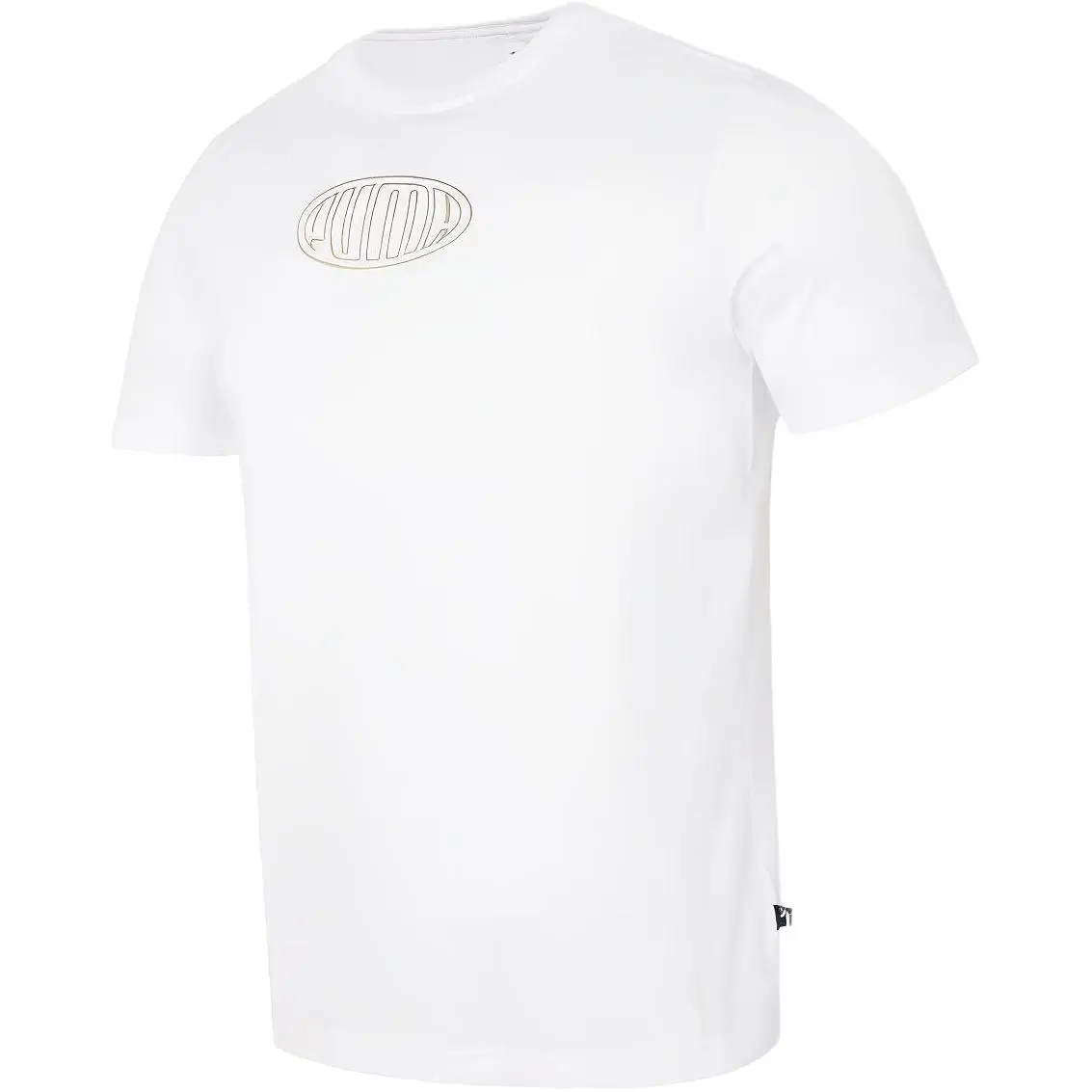 PUMA T-Shirts Men's White Crew Neck Moderate