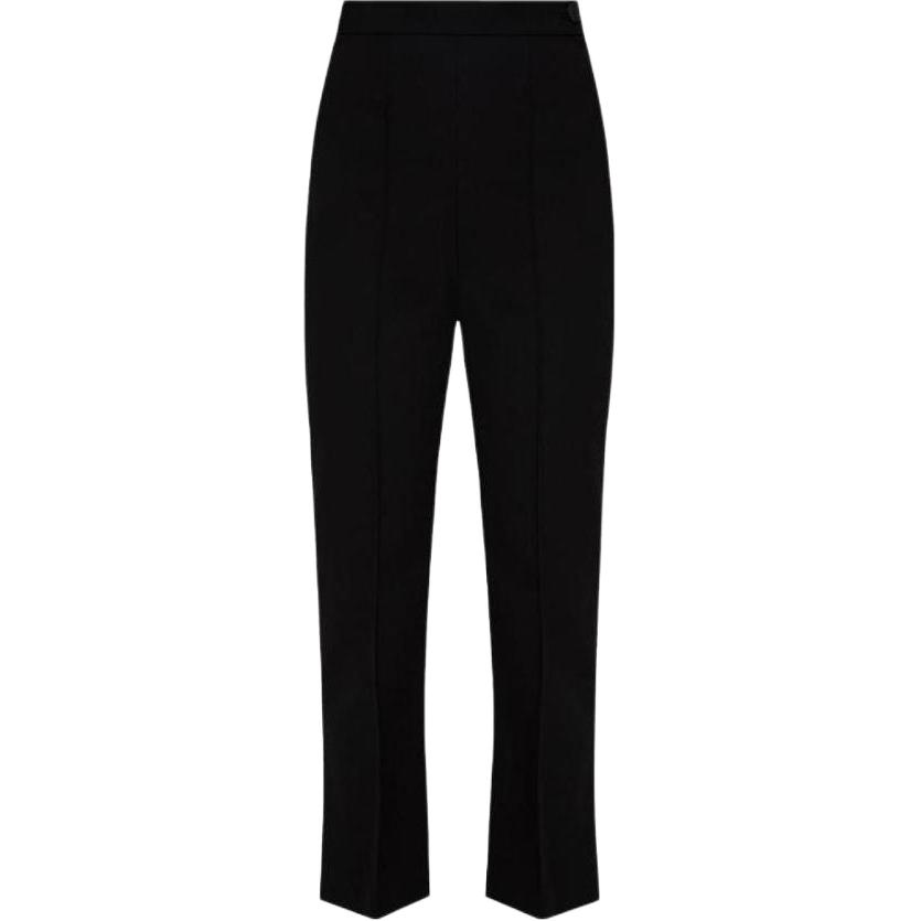 Balenciaga Casual Pants Women's Black Moderate Bootcut Pants