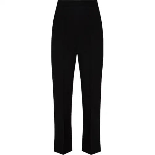 Balenciaga Casual Pants Women's Black Moderate Bootcut Pants