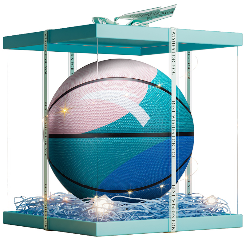 Anta China Mainland Version Rubber Basketball Blue Green Pink Size 5/7 Training Unisex