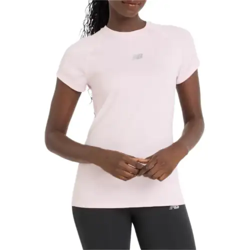 New Balance T Shirts Women's Pink Crew Neck