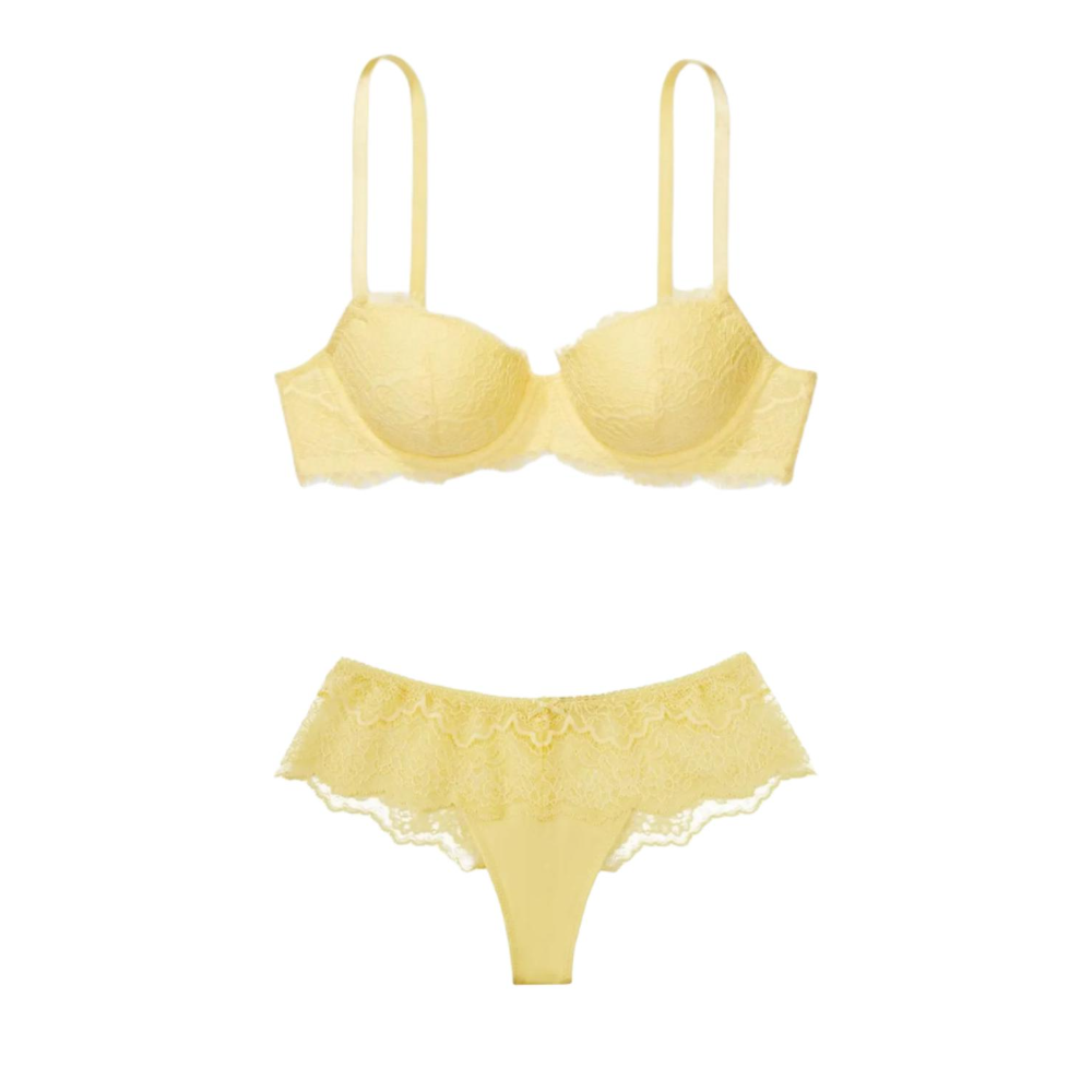 Женский комплект нижнего белья Victoria's Secret V-Shape Lingerie (черный)