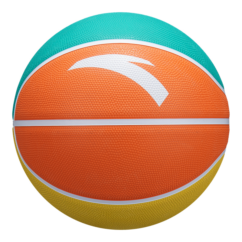 Anta China Mainland Version Rubber Basketball Orange Yellow Green Size 7.5 Training Unisex