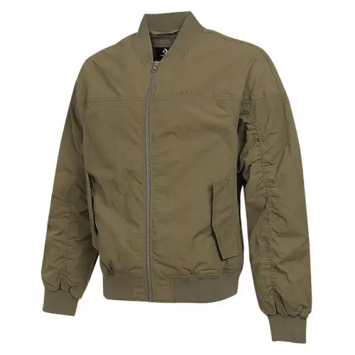 Converse Jackets Men's Green Baseball Collar Moderate Other