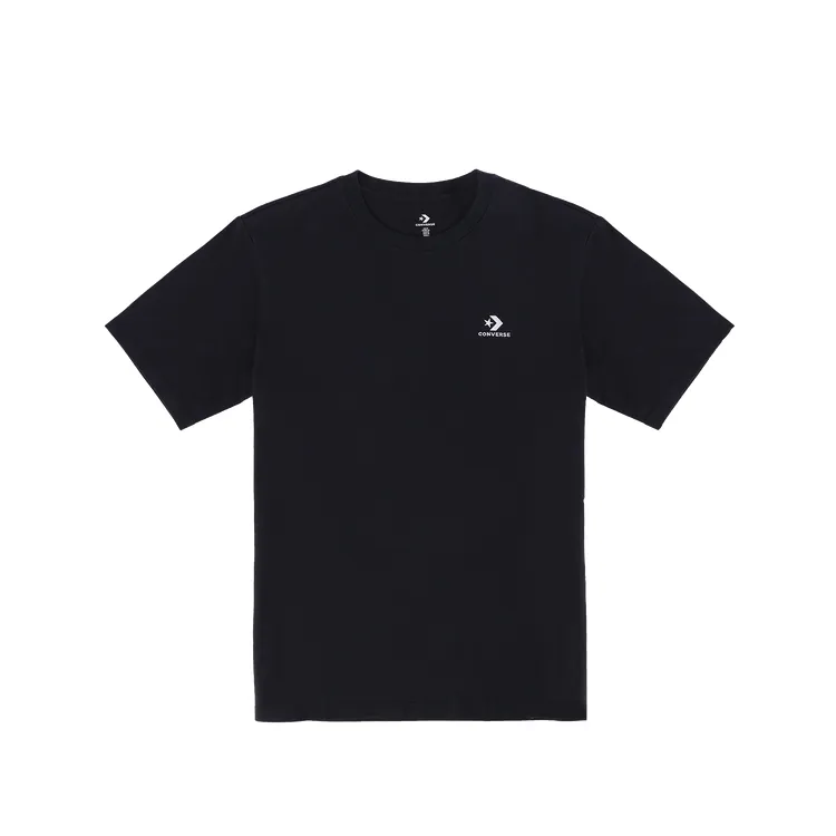 Converse T-Shirts Men's Black Crew Neck Moderate