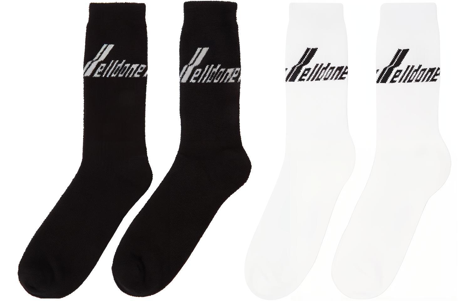 WE11DONE Crew Socks Unisex 2 Pack