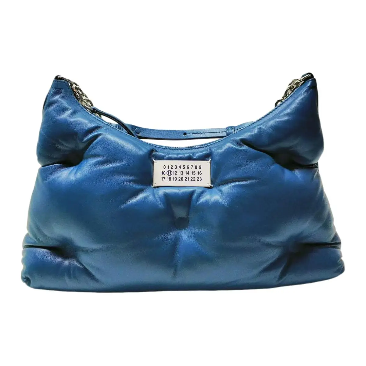 Maison Margiela Cow Leather Shoulder Bag, Crossbody Bag Women's Blue