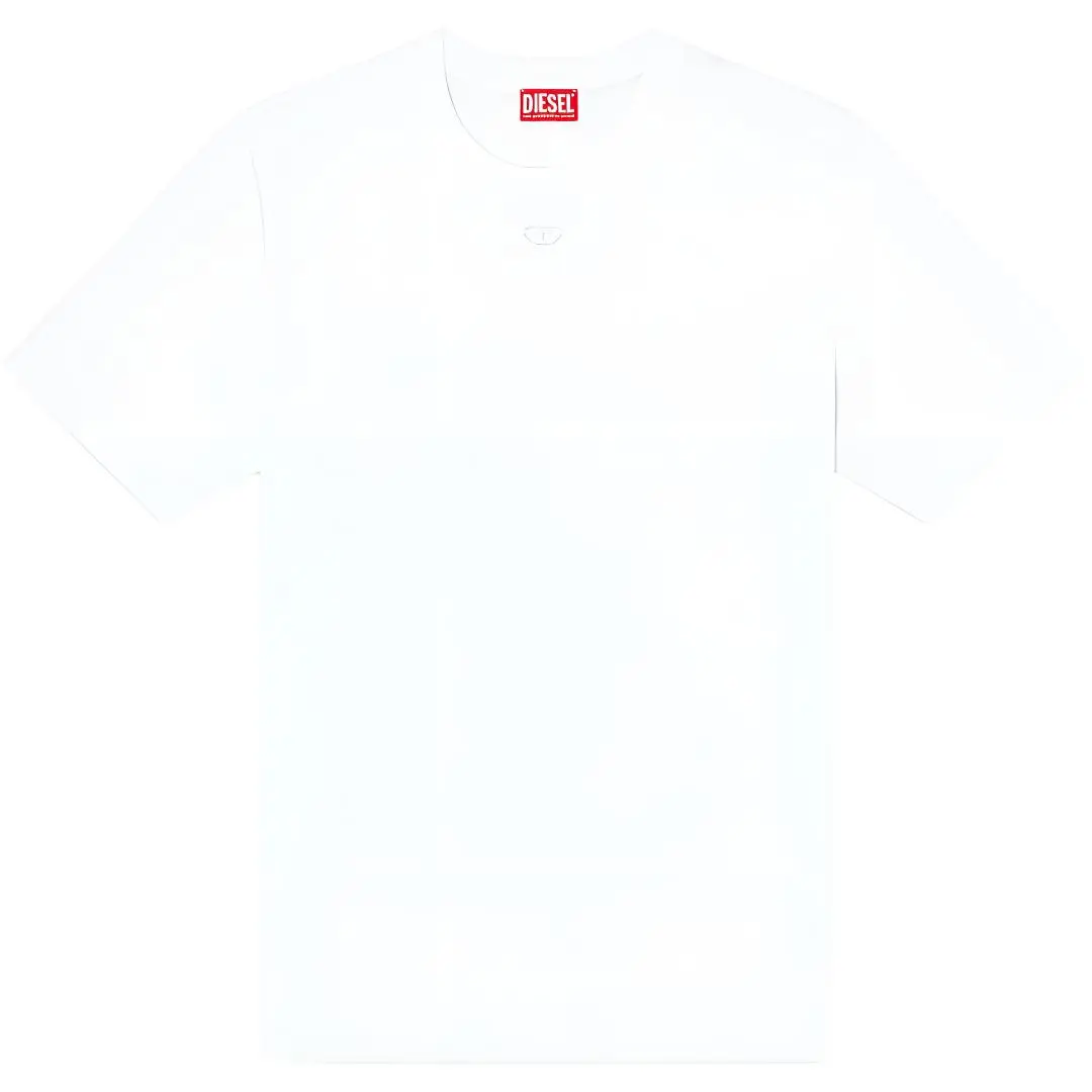 DIESEL Oval D Logo Cut Out Crewneck T Shirt