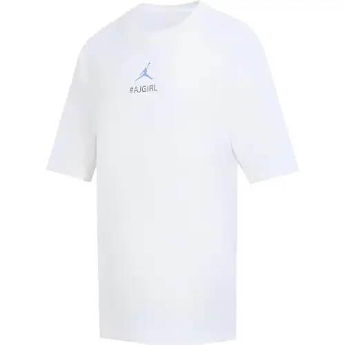 Jordan WJ ESSEN Drop Shoulder Sleeve T Shirt Women's White