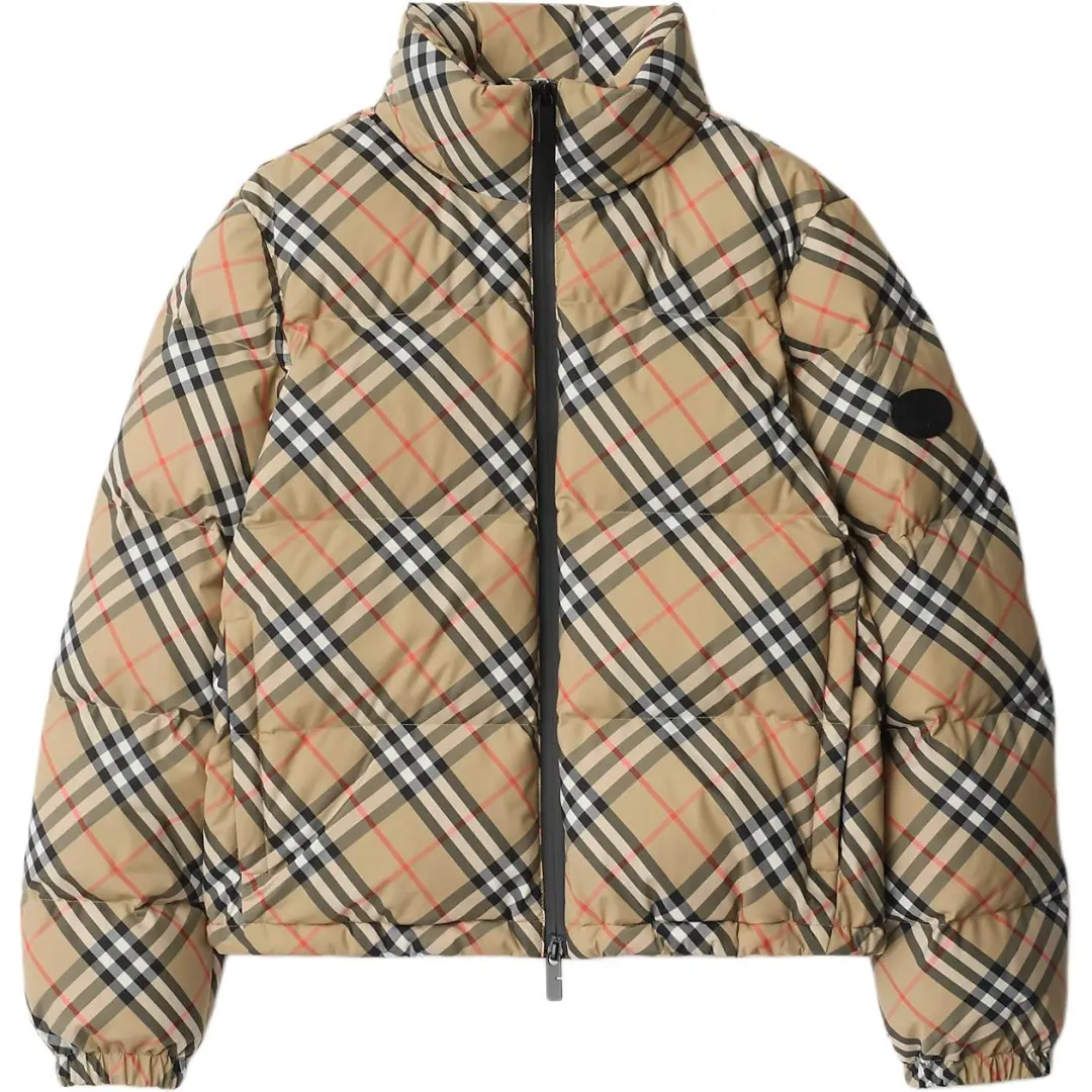 Burberry Vintage Check-pattern puffer jacket